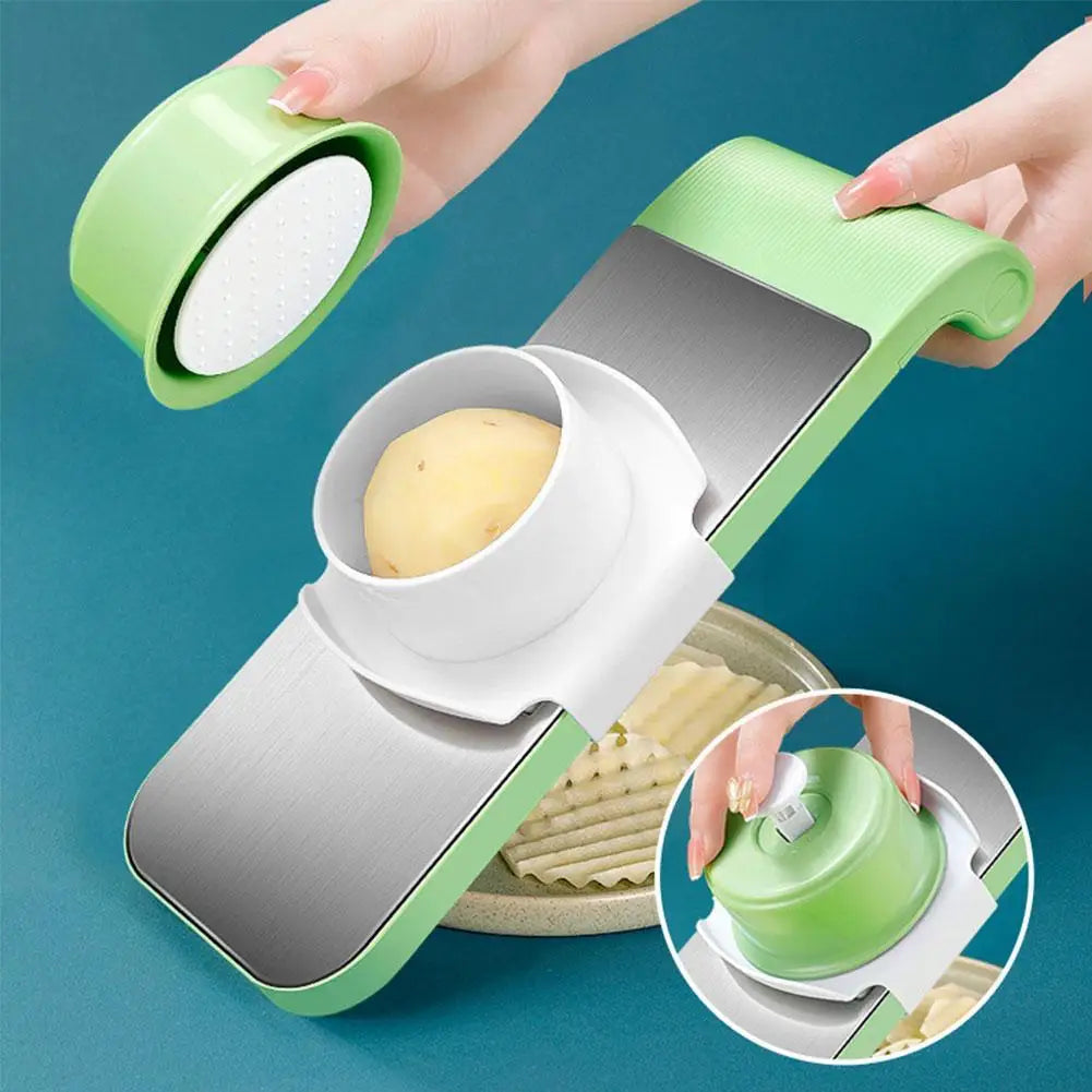 5 in 1 Vegetable Cutter | Multi Stainless Steel Veg Slicer