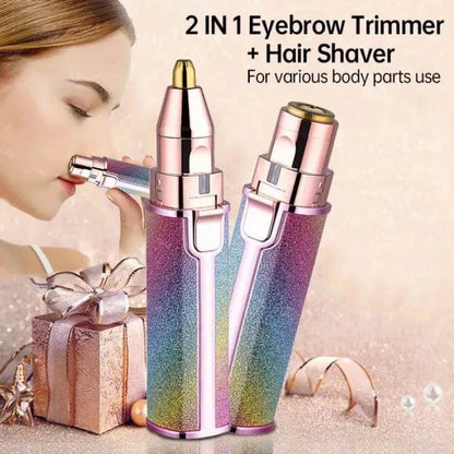 2-in-1 Electric Eyebrow Trimmer |Rechargeable Hair Shaver