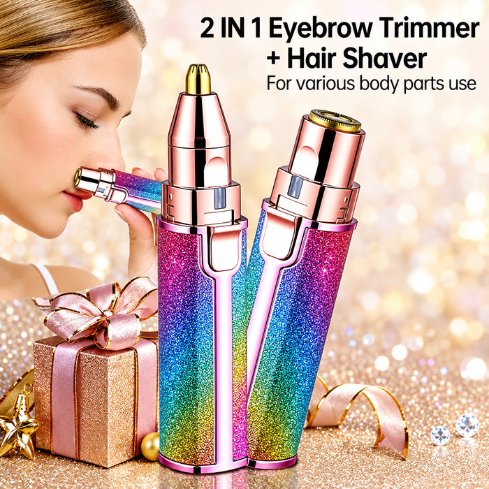 2-in-1 Electric Eyebrow Trimmer |Rechargeable Hair Shaver
