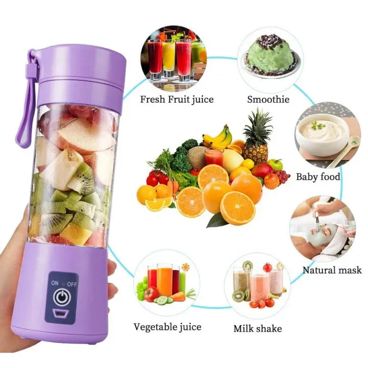 380 ml Portable Juicer & Mixer (Rechargable)