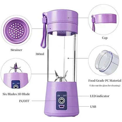 380 ml Portable Juicer & Mixer (Rechargable)